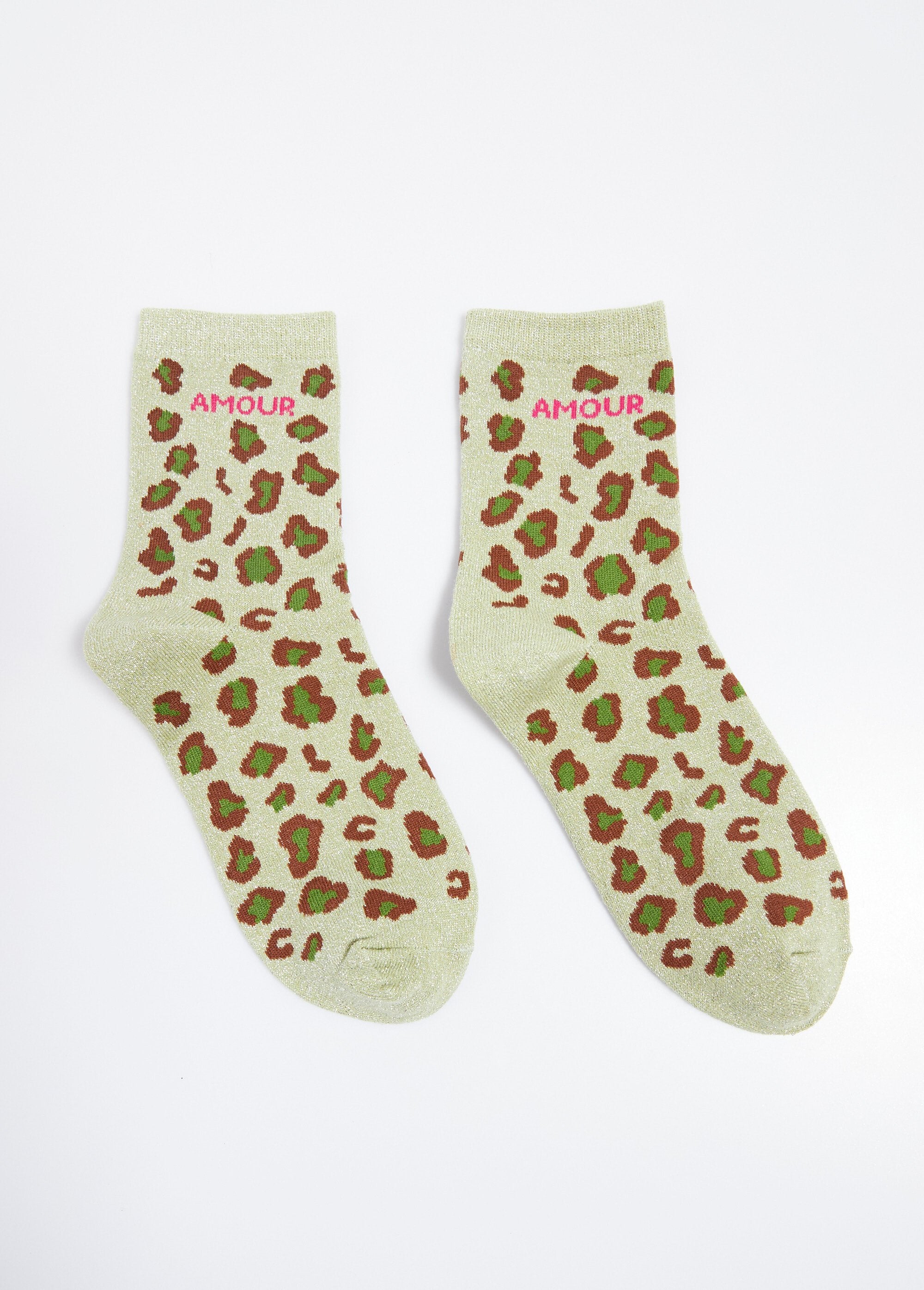 Calcetines_AMOUR,_estampado_de_leopardo_metalizado_Verde_FA1_slim