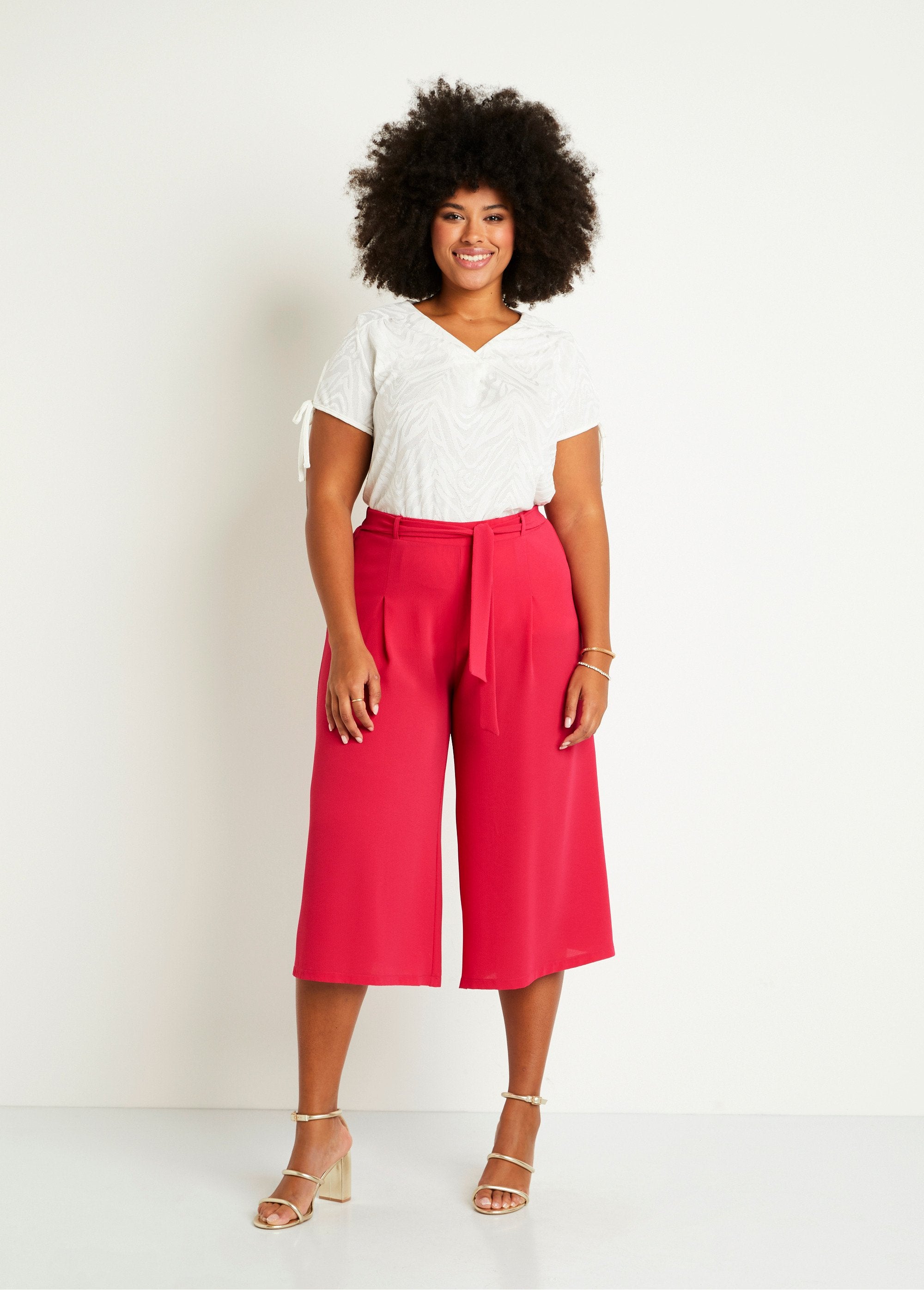 Pantalón_culotte_largo_cintura_semielástica_fucsia_liso_SF1_curvy