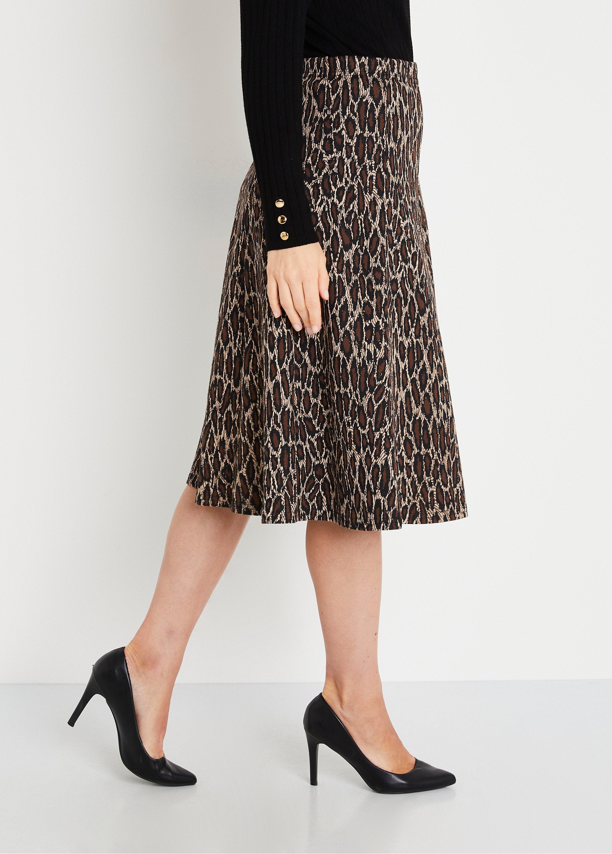 Falda_larga_acampanada_de_punto_jacquard_Marrón_leopardo_DR1_slim