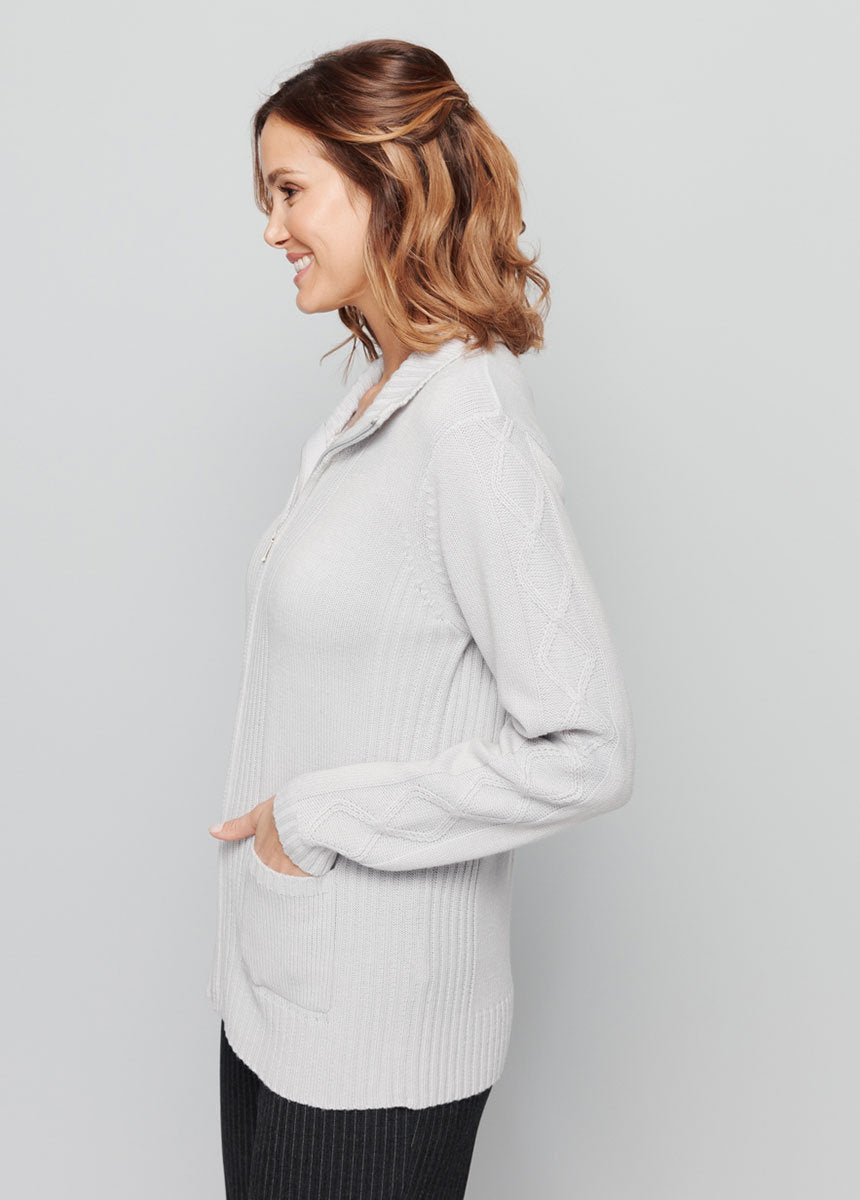 Cárdigan_liso_de_largo_medio_con_cremallera_en_punto_grueso_Dinero_DR1_slim