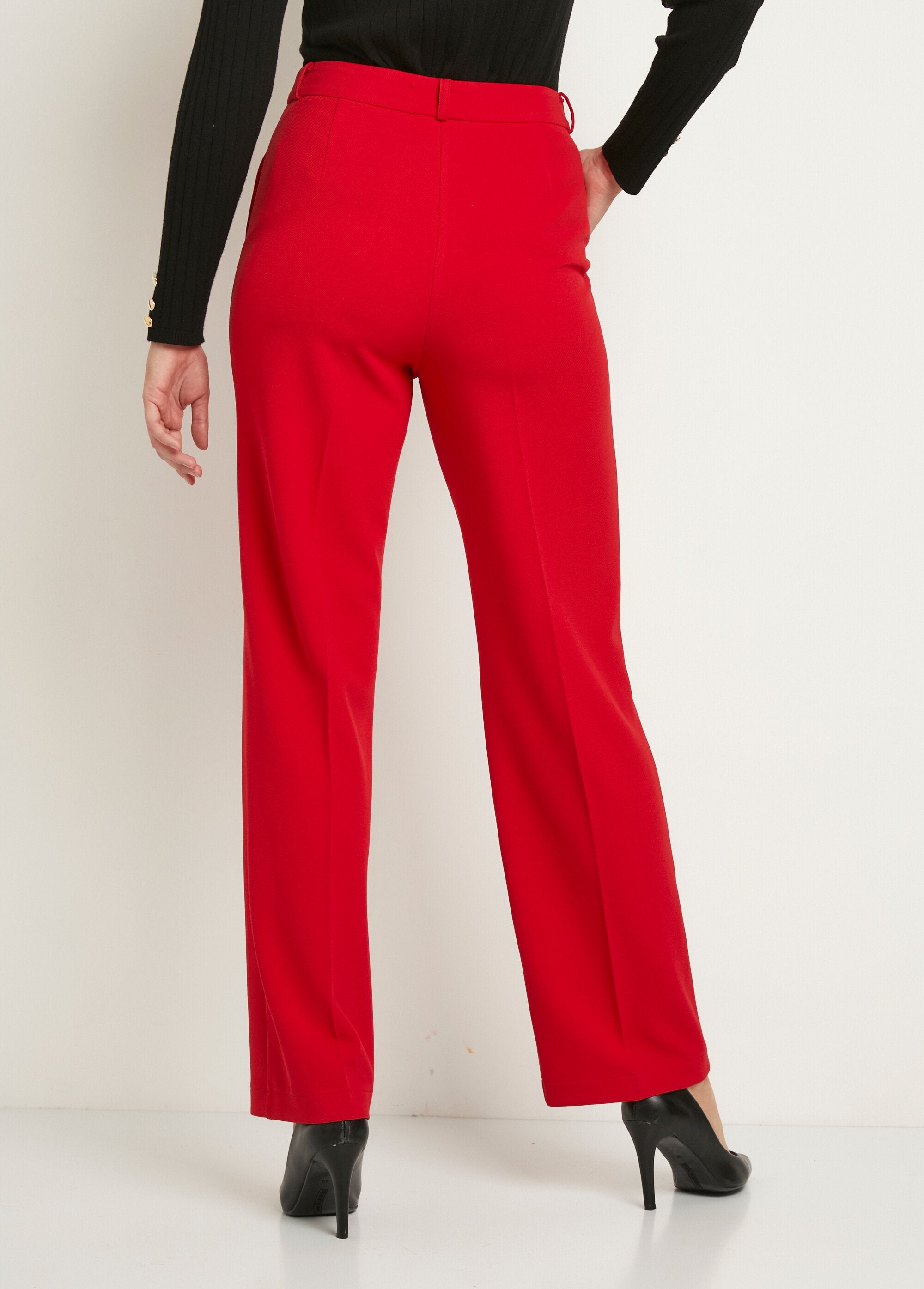 Pantalón_fluido_de_pierna_ancha_en_punto_elástico_liso_Rojo_DO1_slim