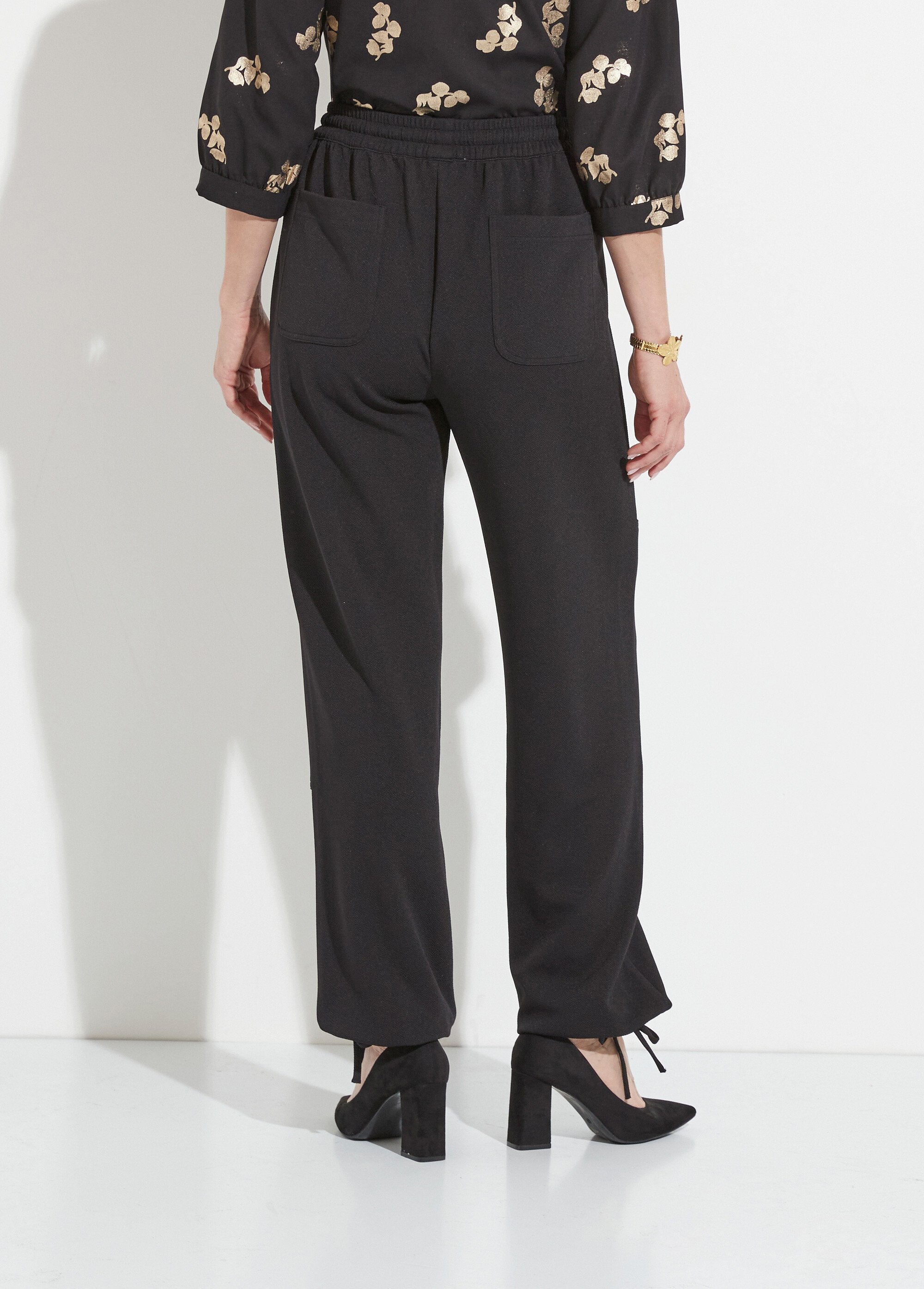Pantalón_de_cinturilla_elástica_ancha_en_punto_crepé_liso_Negro_DO1_slim