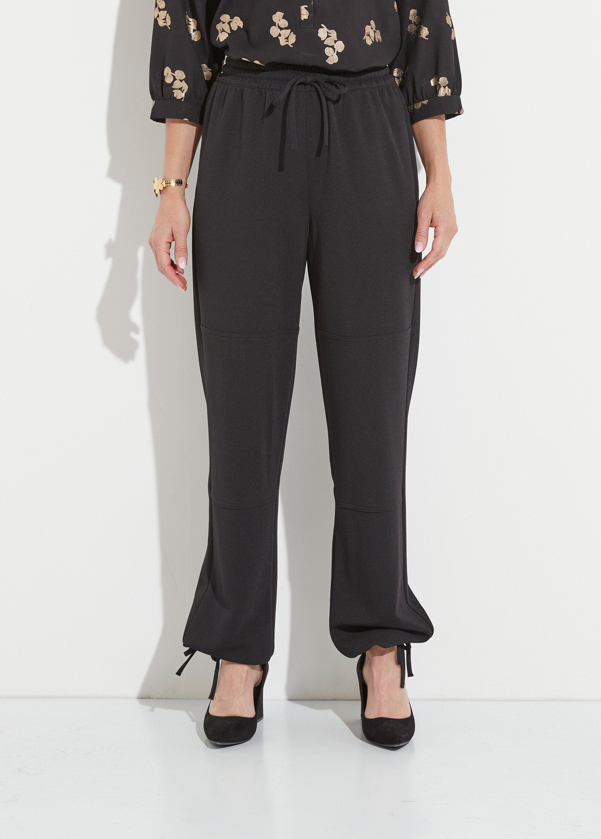 Pantalón_de_cinturilla_elástica_ancha_en_punto_crepé_liso_Negro_FA1_slim