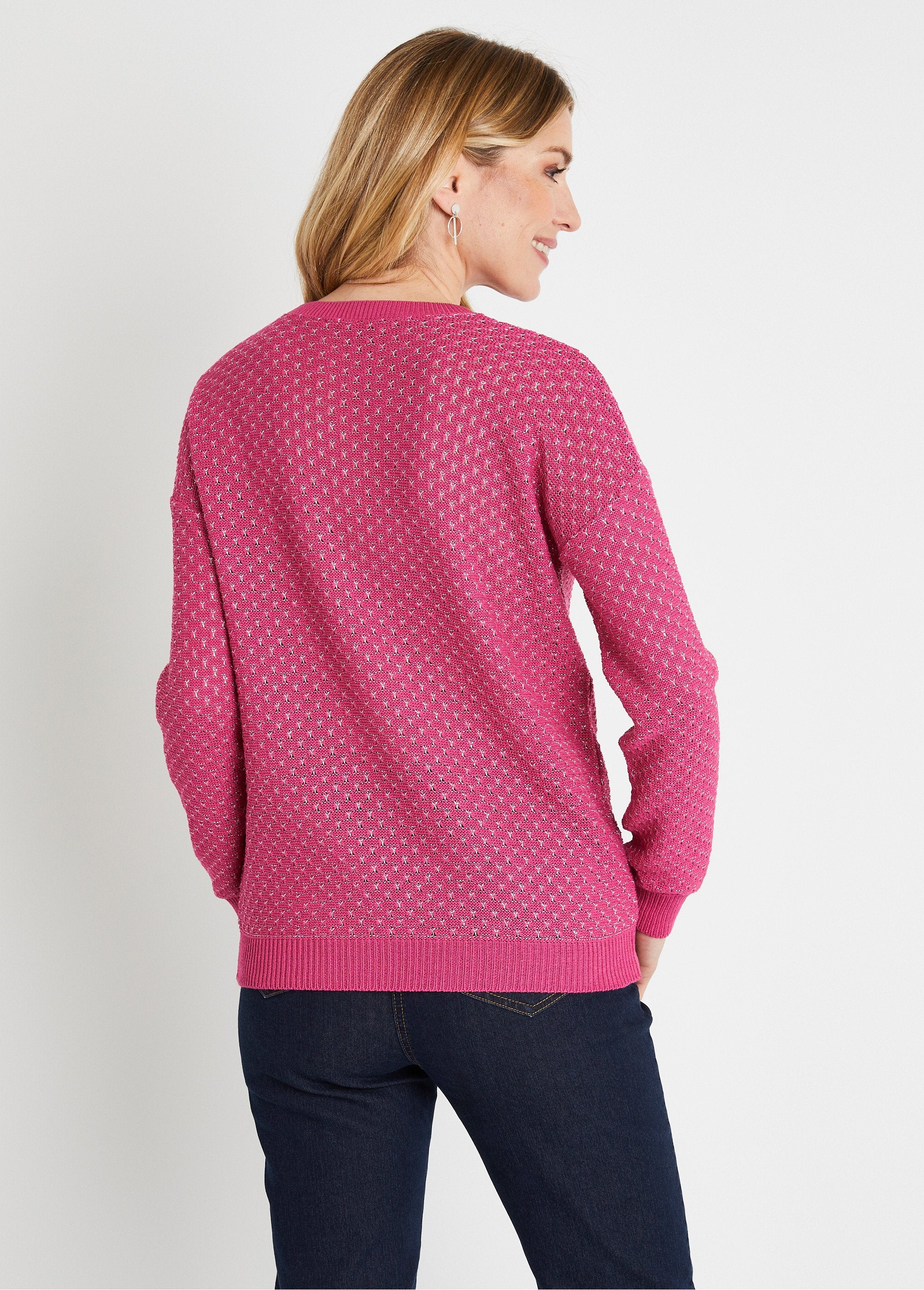 Suave_jersey_de_cuello_redondo_en_mezcla_de_algodón_brillante_Fucsia_DO1_slim