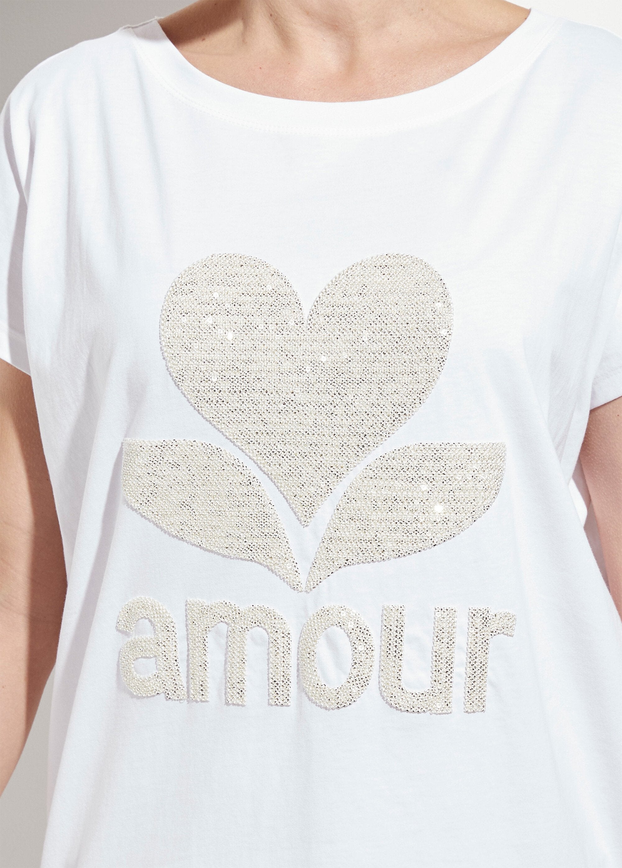 Camiseta_de_cuello_redondo_con_estampado_Love_brillante_Blanco,_Blanca_DE1_slim