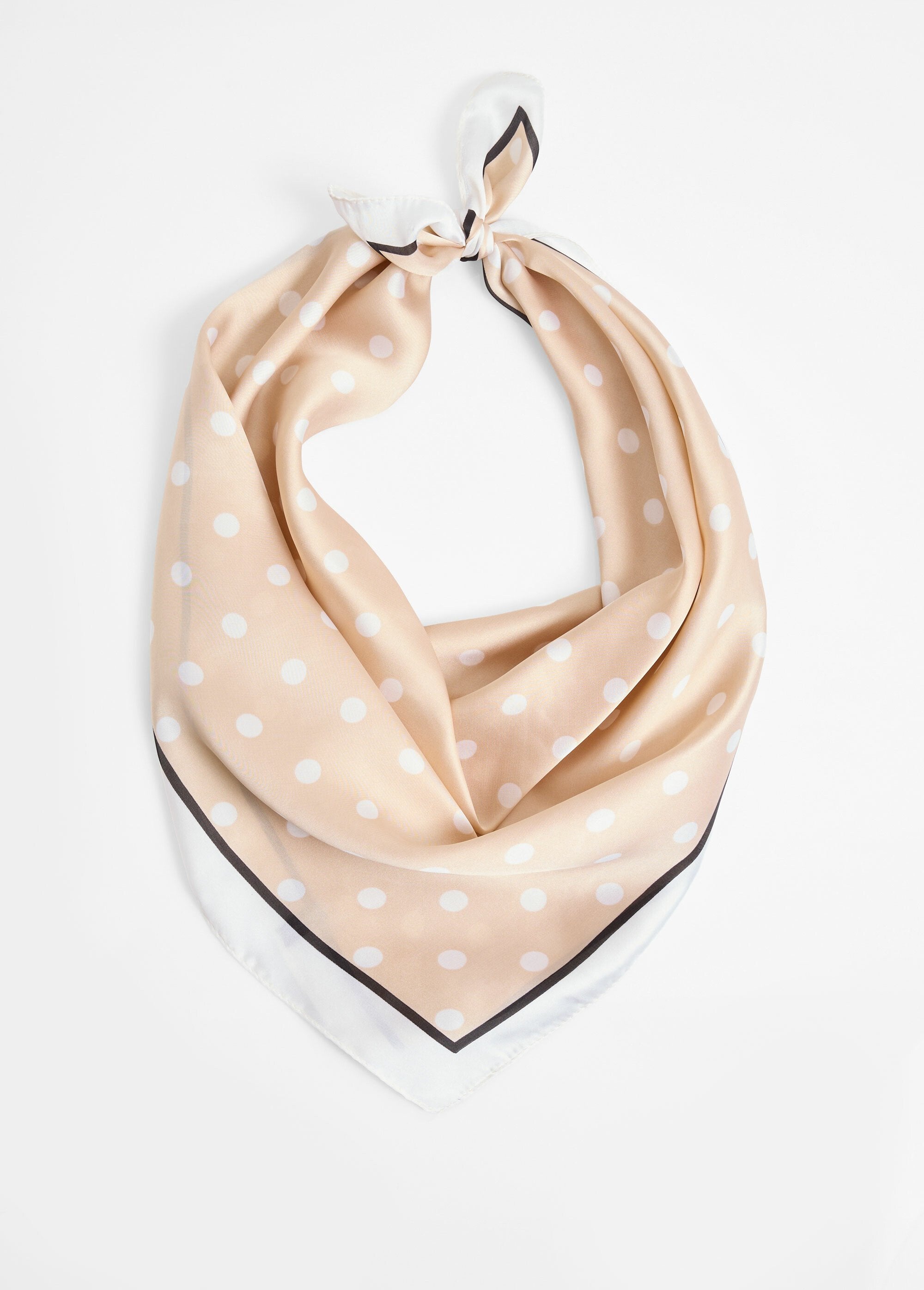 Foulard_carré_à_pois,_en_satin_Beige_FA1_slim
