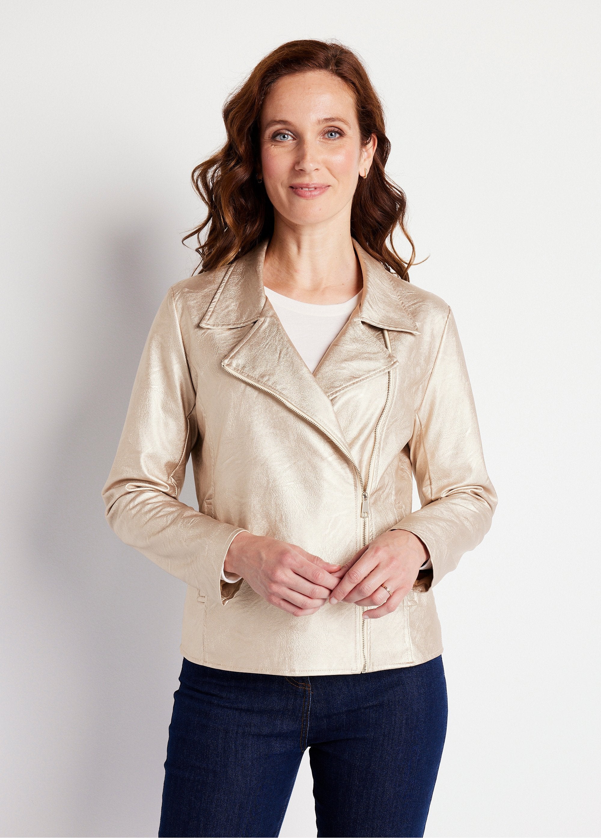 Chaqueta_con_cremallera_de_tejido_revestido_brillante_Beige_iridiscente_FA1_slim