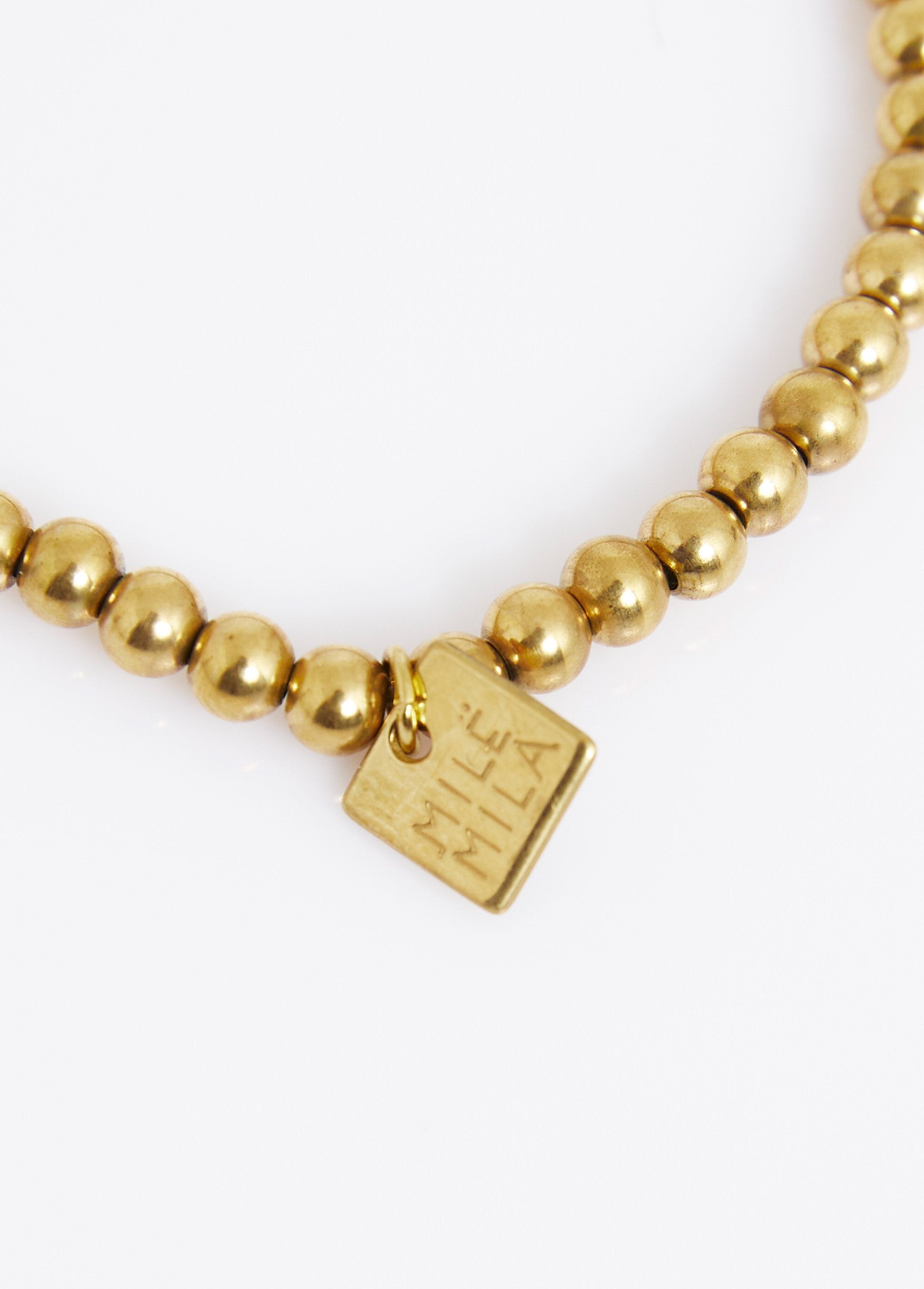 Bracelet_élastique_perles_boules,_acier_Dore_DE1_slim