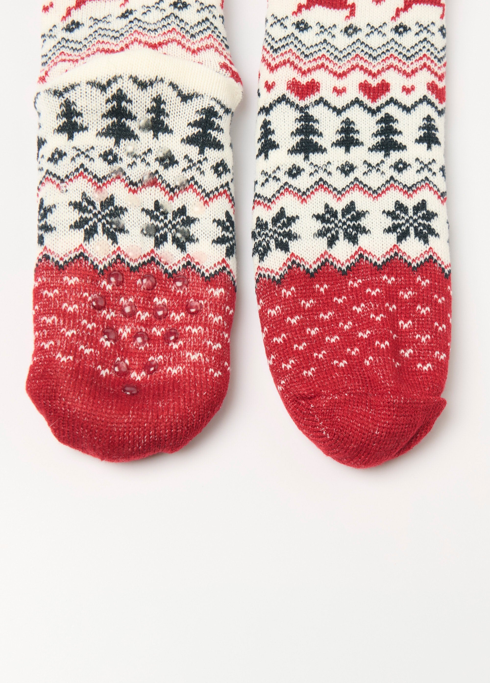 Calcetines_cálidos_con_interior_de_forro_polar_Burdeos_DE2_slim