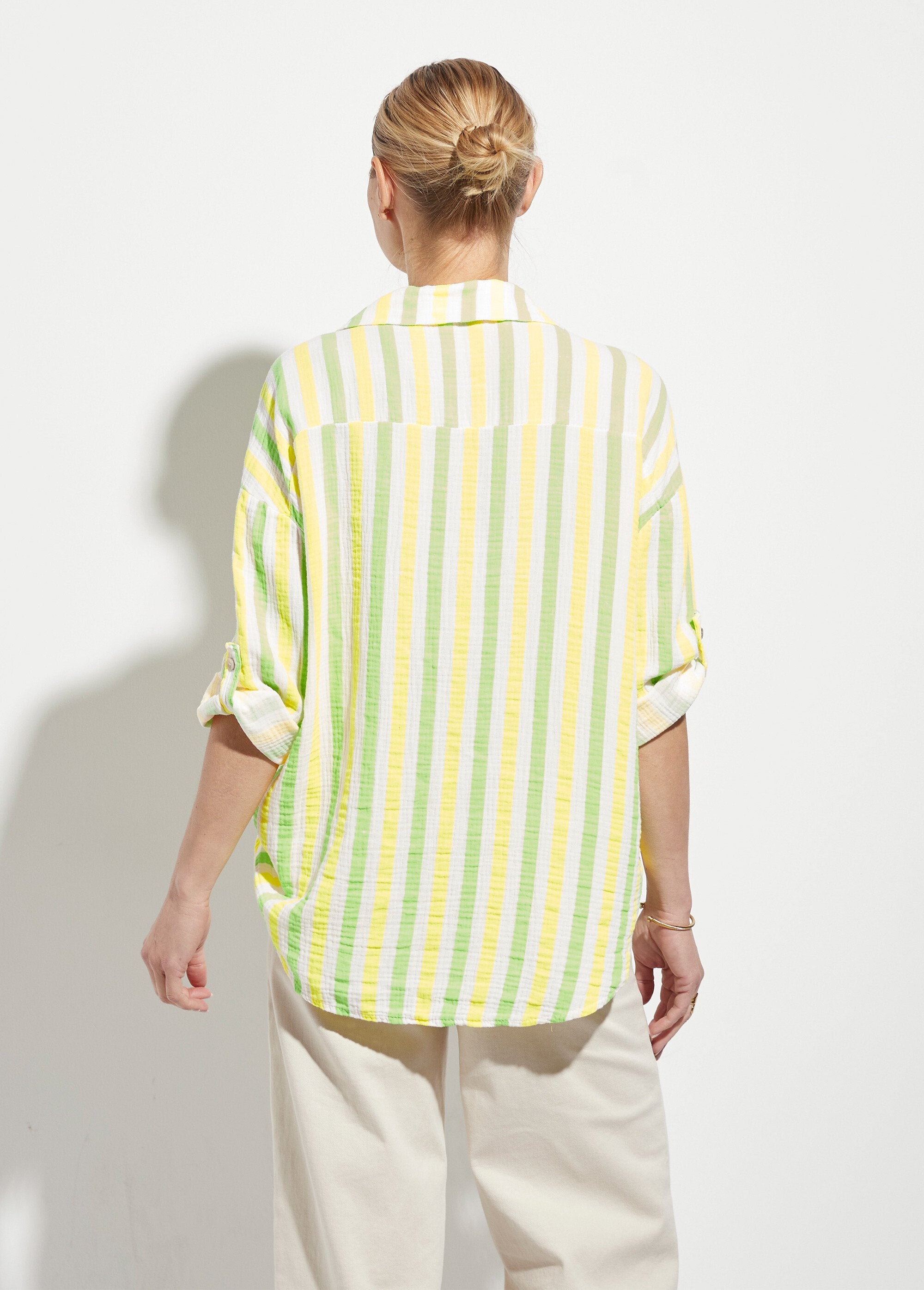 Blusa_de_gasa_de_algodón_con_rayas_fluorescentes_Amarillo_y_verde_DO1_slim