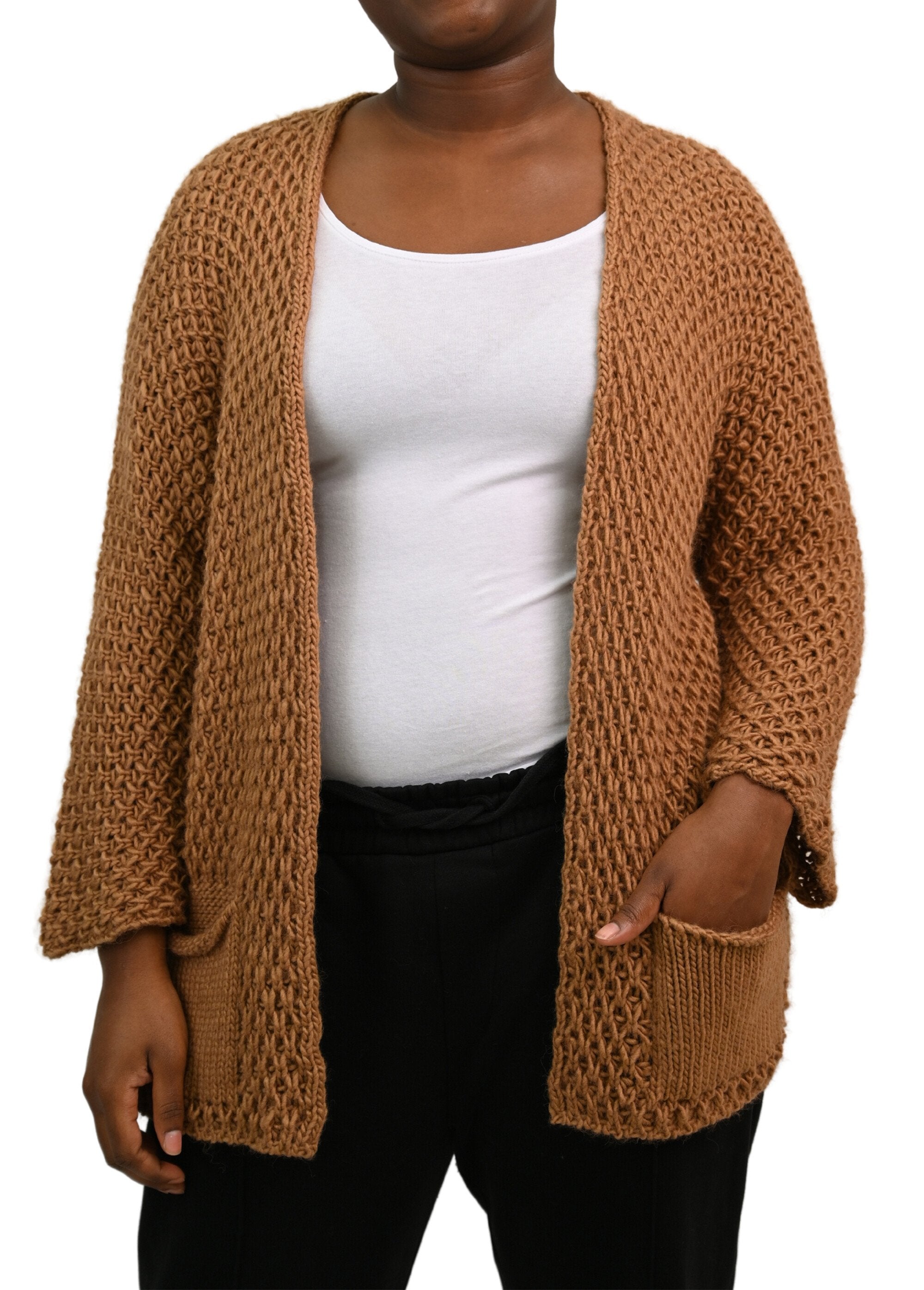 Gilet_long_maille_fantaisie_sans_coutures_Noisette_FA1_curvy