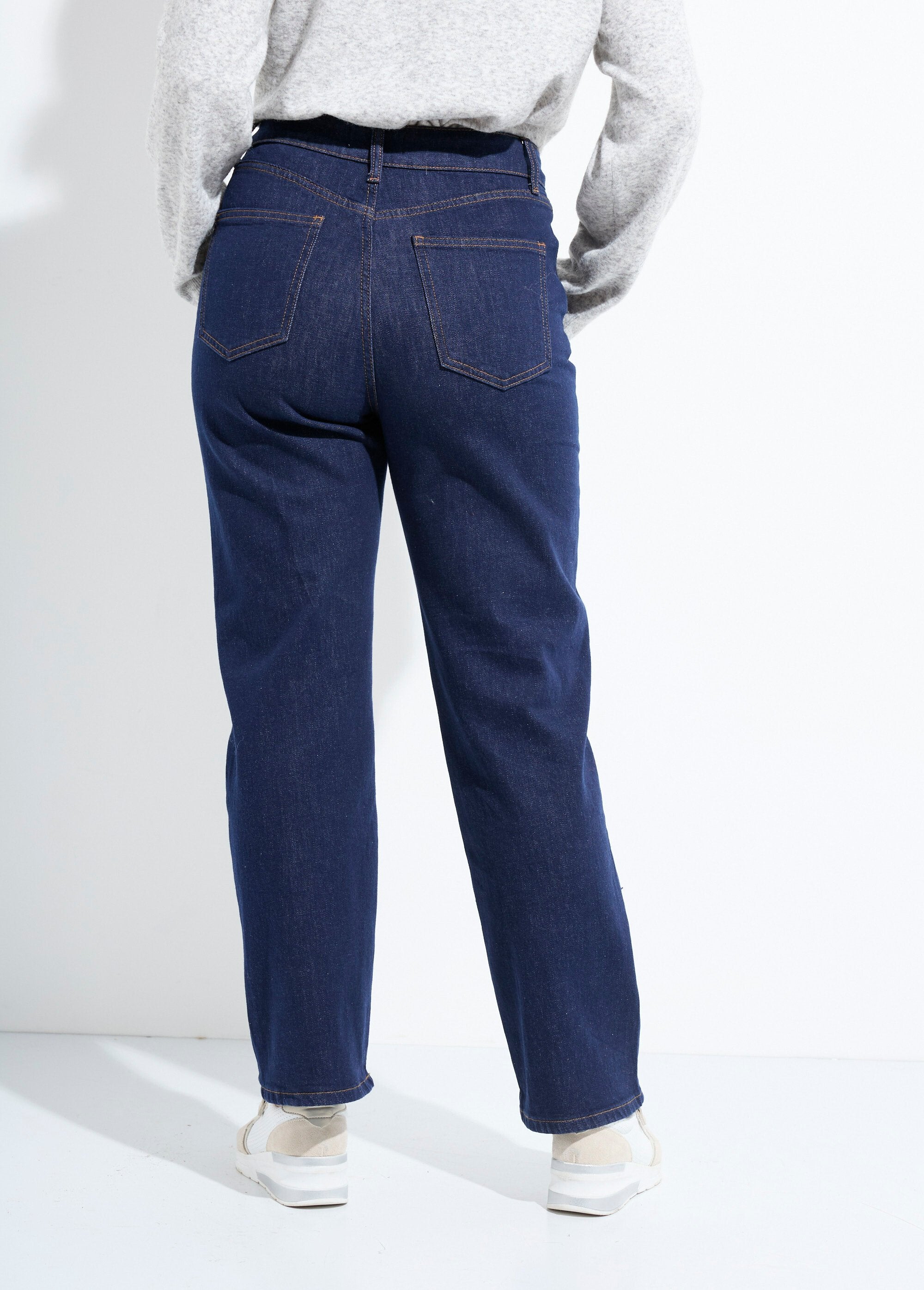 Vaqueros_rectos_de_5_bolsillos,_especial_PETITE_azul_crudo_DO1_slim