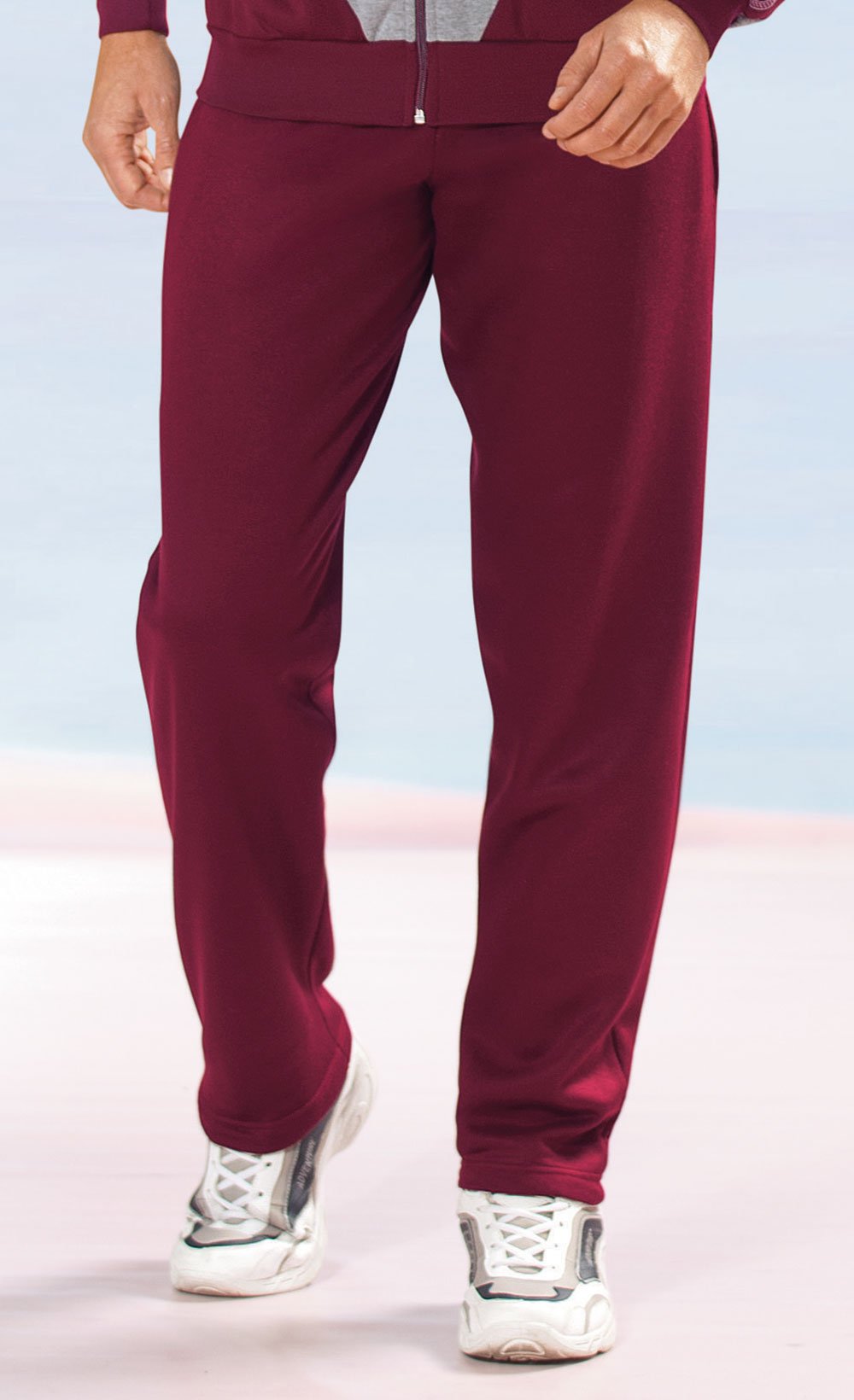 Pantalón_jogging_polar_con_cinturilla_elástica_Burdeos_FA1_slim