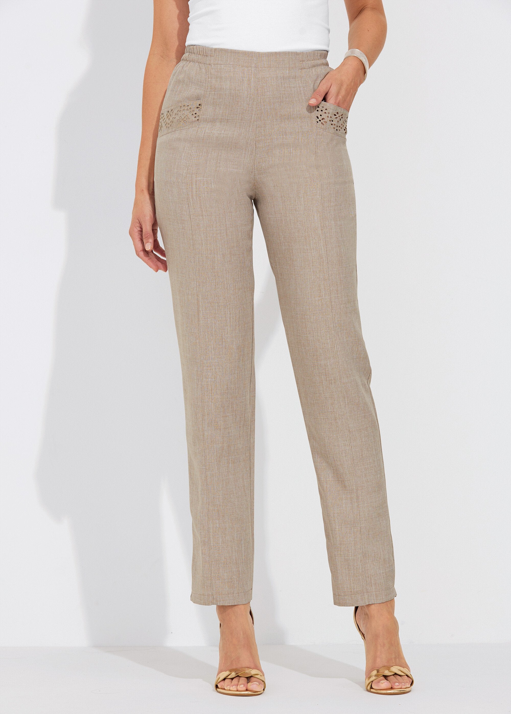 Pantalón_cinturón_elástico_calado_Beige_FA1_slim