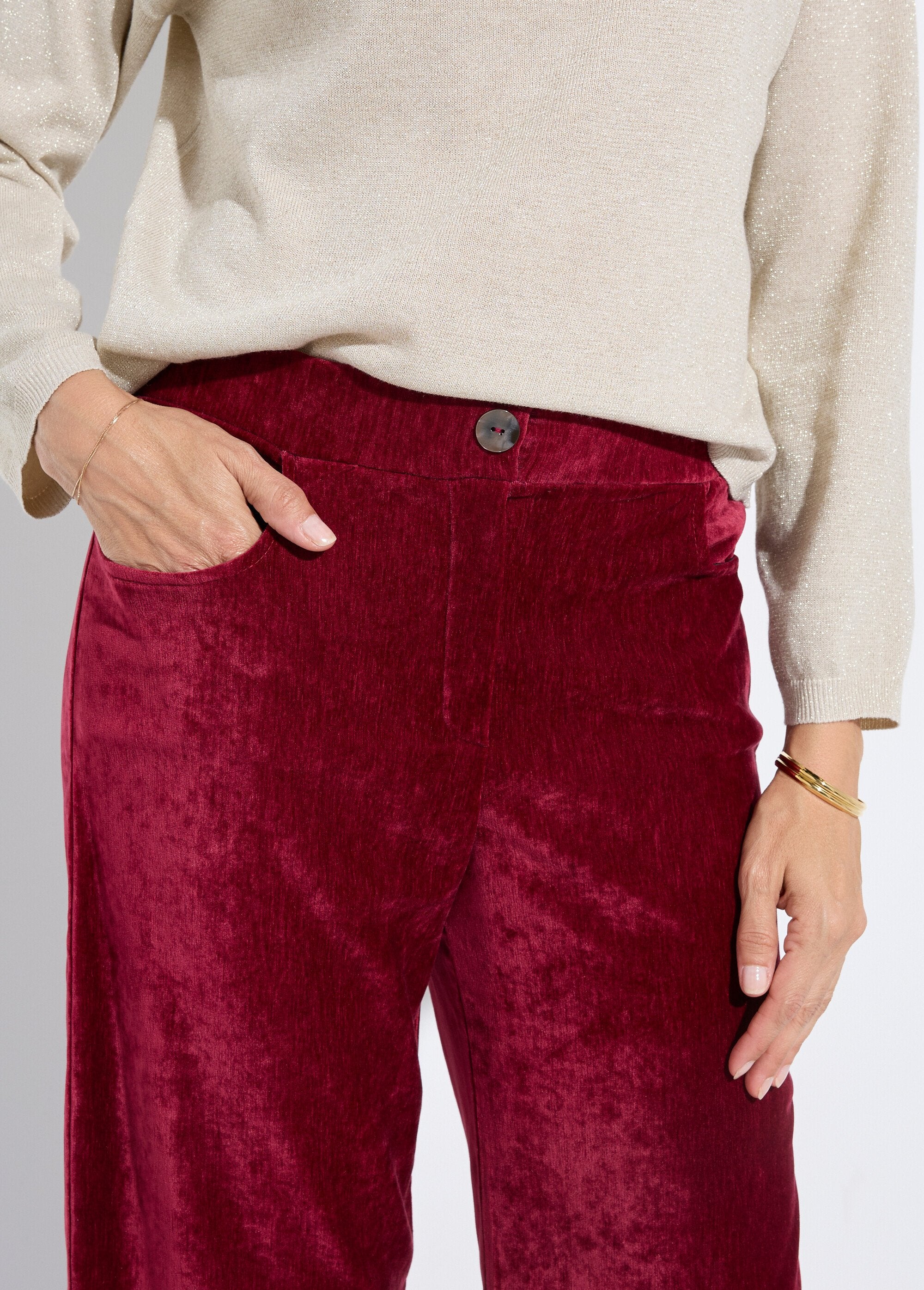 Pantalón_ancho_elástico_de_terciopelo_corto_Burdeos_DE1_slim