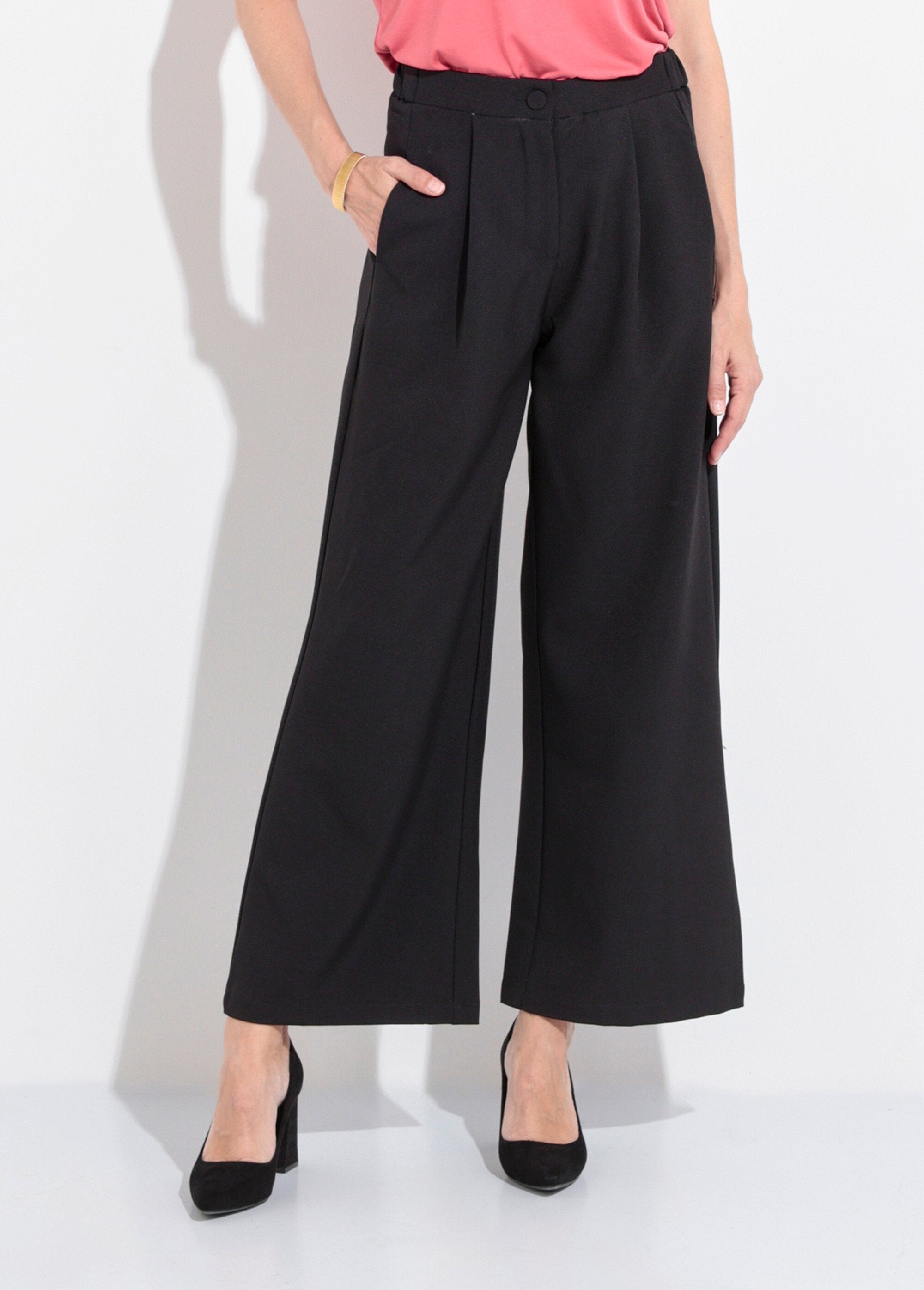 Pantalones_elásticos_fluidos_de_sastrería_Negro_FA1_slim