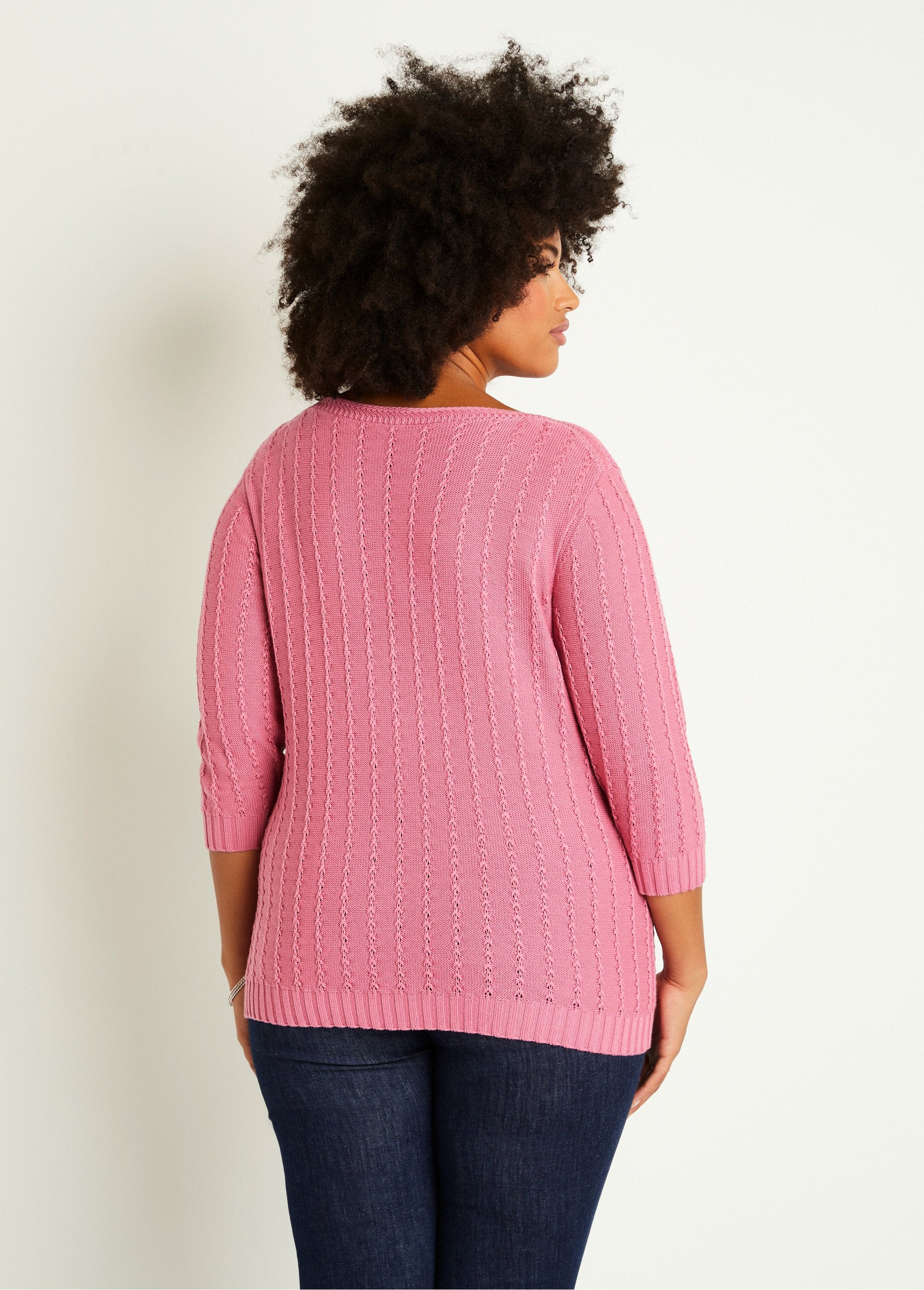 Jersey_cuello_barco_y_manga_3/4_Rosa_DO1_curvy