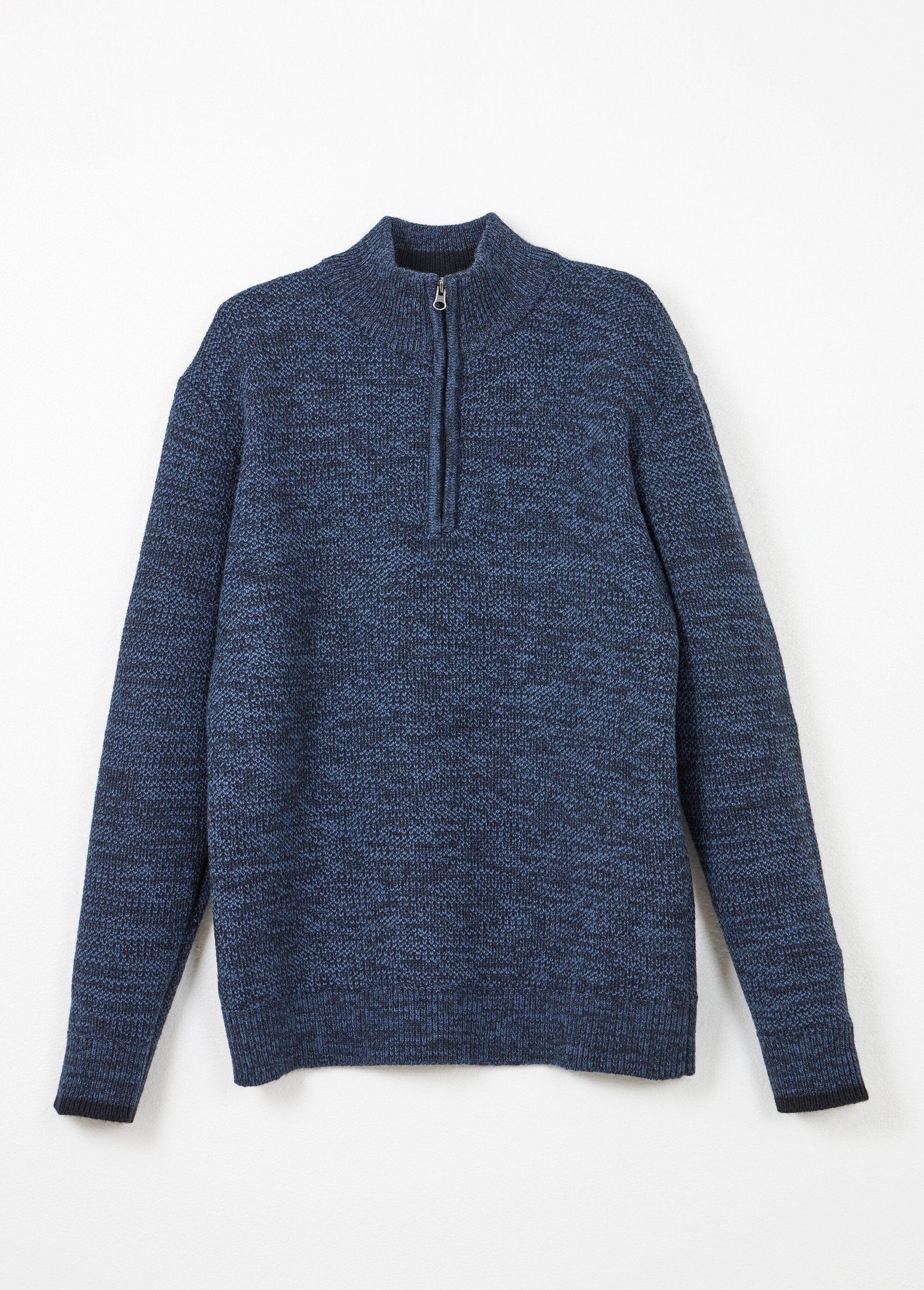 Suéter_de_cuello_alto_con_cremallera_en_punto_de_lana_jaspeada_Azul_AP1_slim