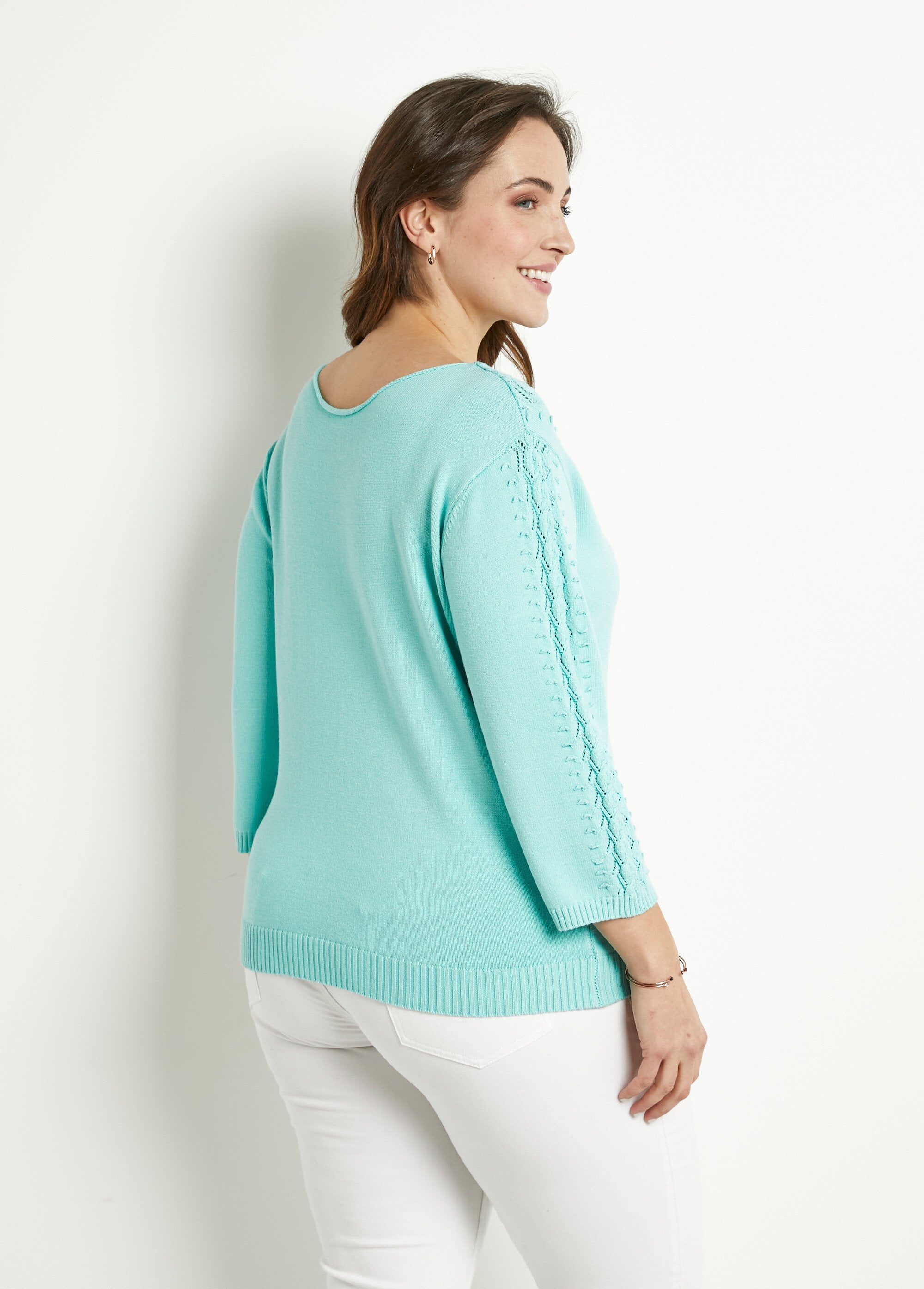 Jersey_punto_fantasía_cuello_redondo_liso_suave_Agua_DO1_curvy