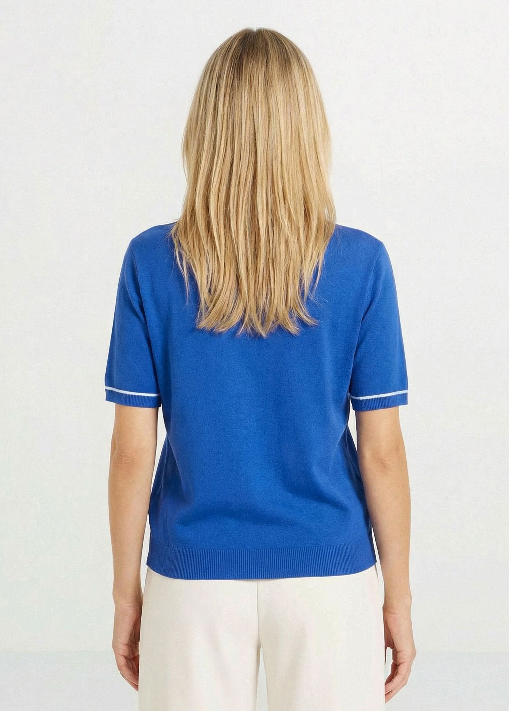 Pull_fin_col_polo_manches_courtes_Bleu_dur_DO1_slim