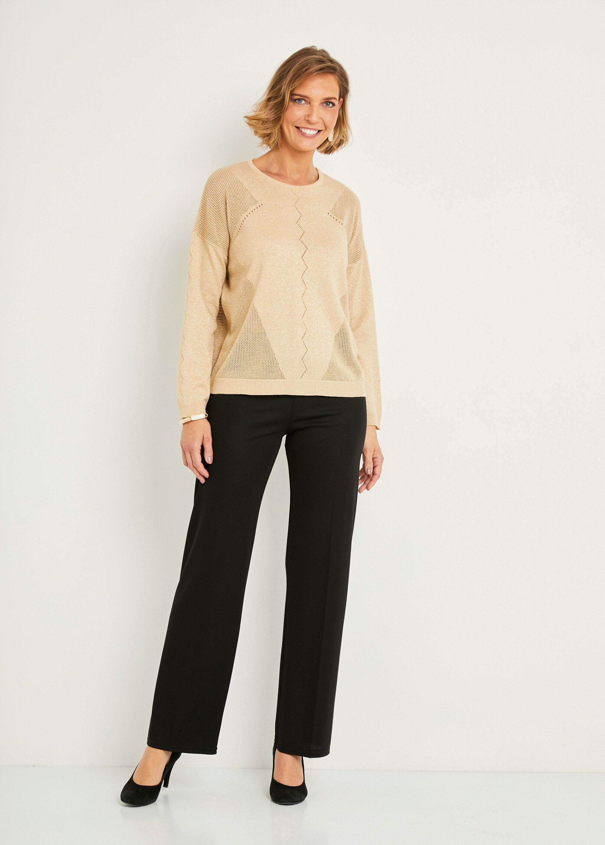 Jersey_corto_calado_iridiscente_de_manga_larga_Dorado_SF1_slim