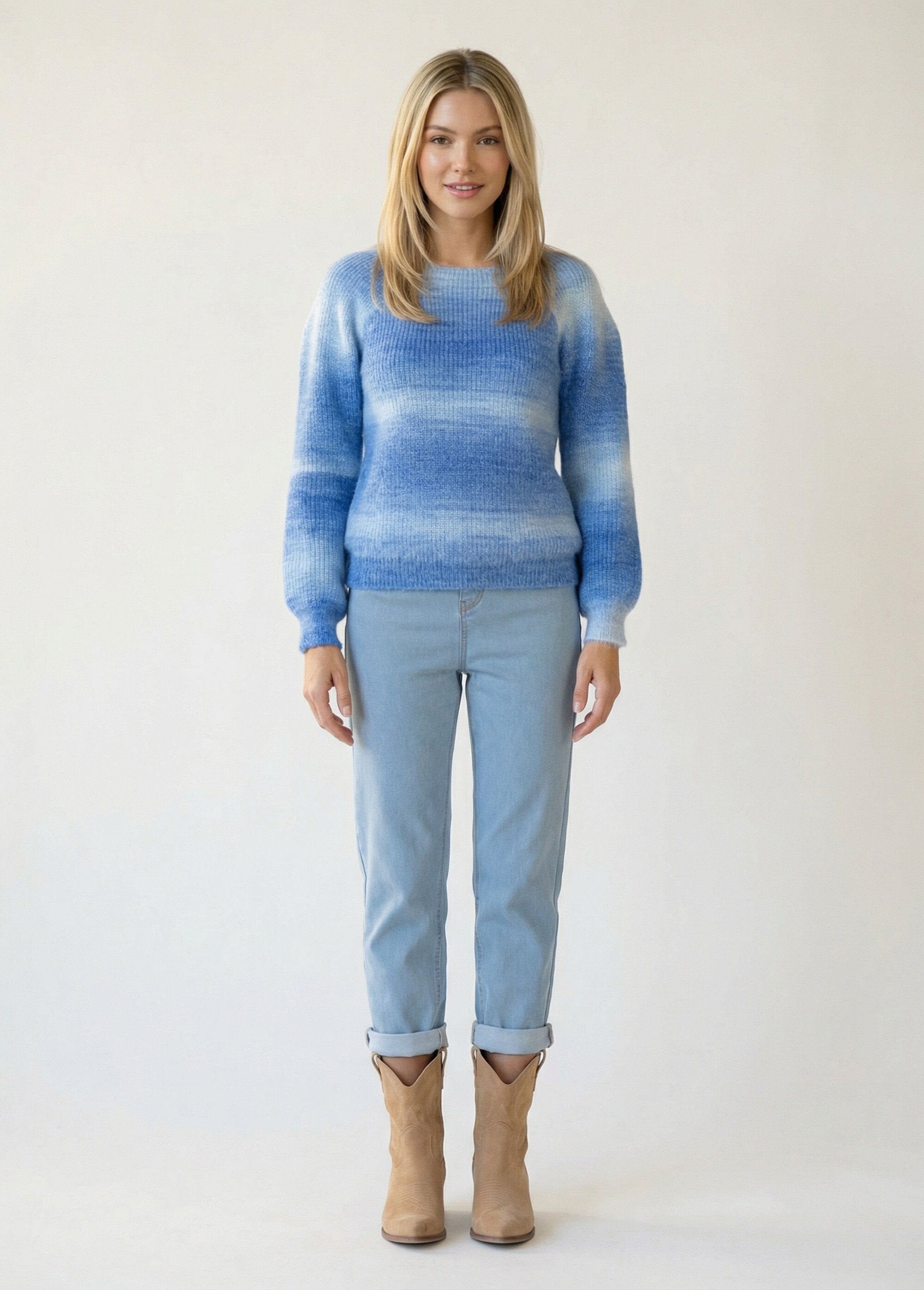 Pull_raglan_maille_poilue_effet_tie_&_dye_Bleu_SF1_slim