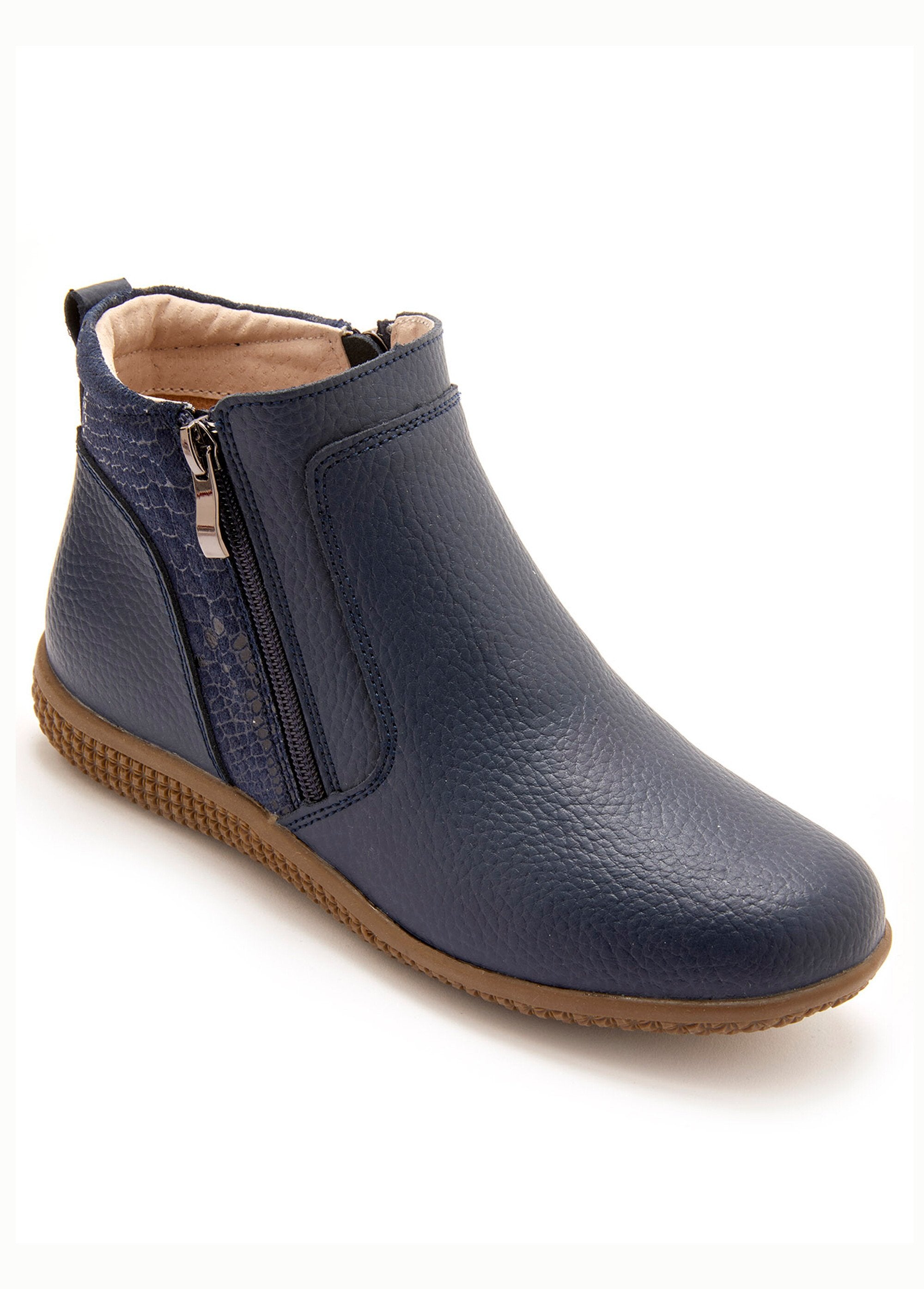 Boots_zippées_cuir_grainé_Bleu_FA1_slim