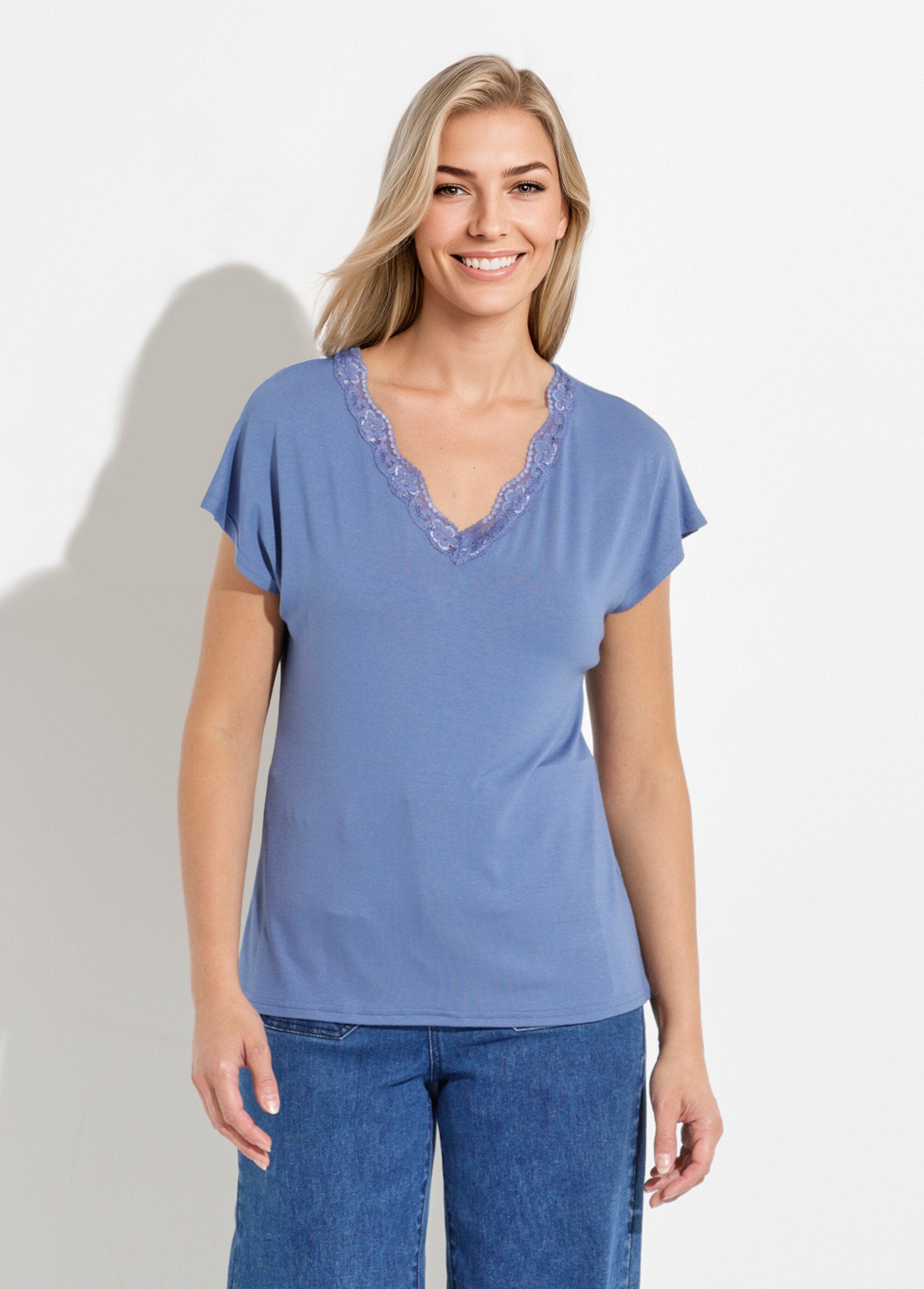Camiseta_corta_de_encaje_elástico_Azul_tormenta_FA1_slim