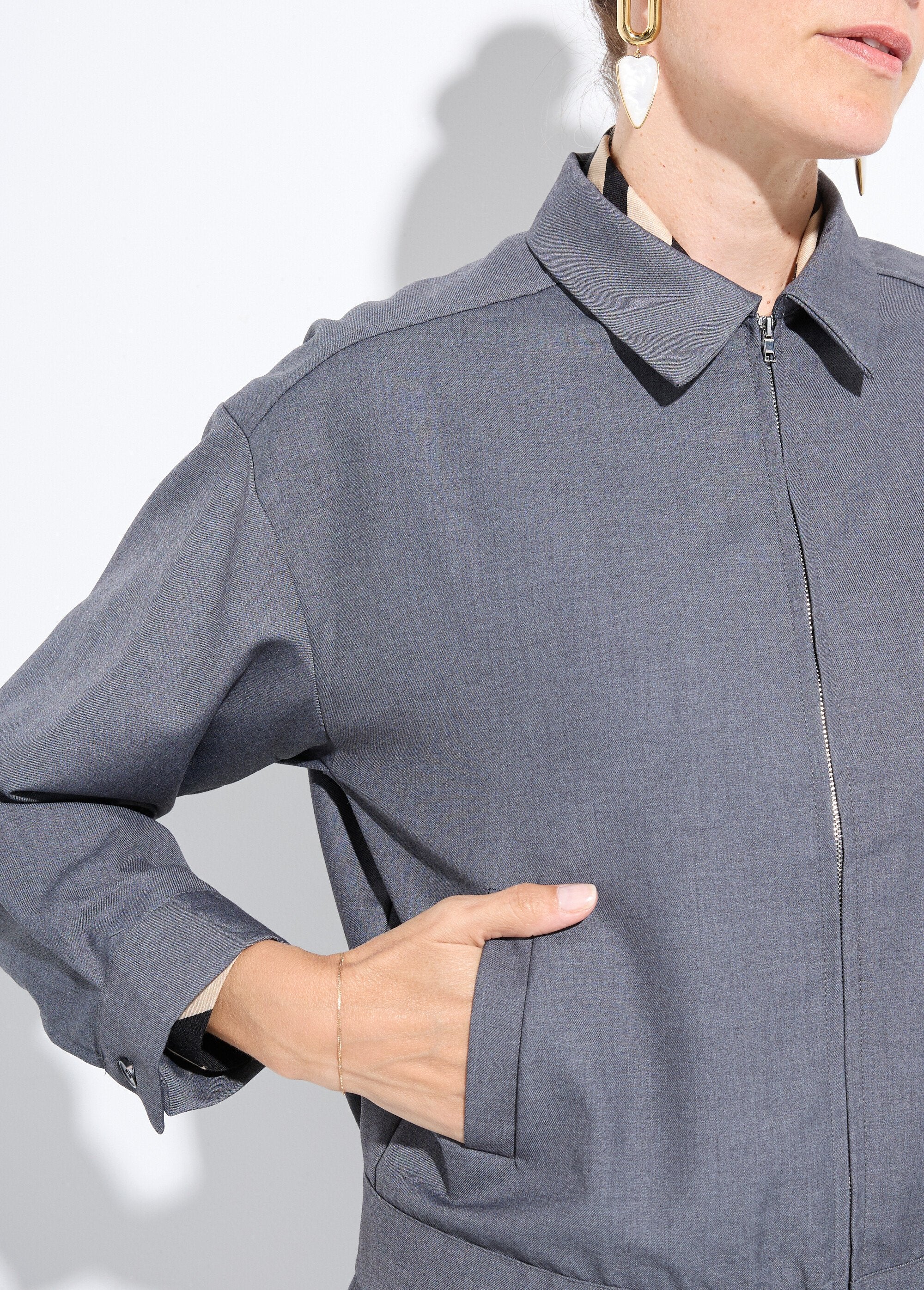 Veste_zippée_chinée_foncée_Gris_DE1_slim